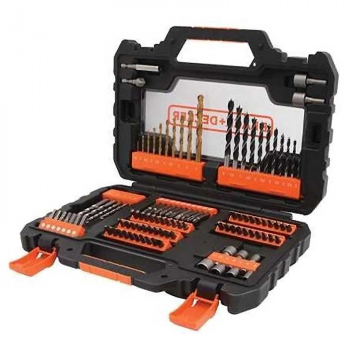Set: Masina De Gaurit Cu Percutie Black+Decker BDCHD18S2A + 104 Accesorii [3]