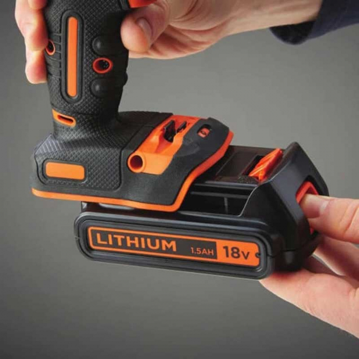 Set: Masina De Gaurit Cu Percutie Black+Decker BDCHD18S2A + 104 Accesorii [4]