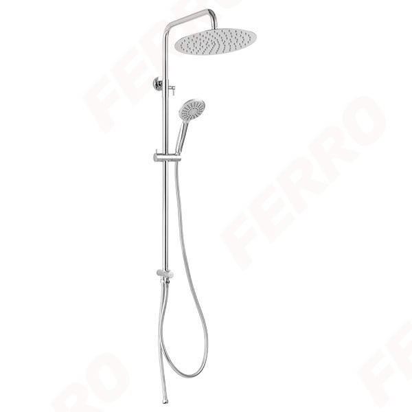 Set bara dus cu suport culisant, dus fix si para dus mobila Ferro Wizard Pro, crom [1]