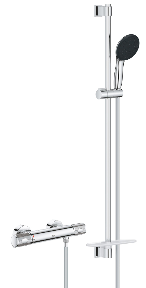 Set de dus Grohe Precision Feel cu baterie dus cu termostat, coloana de dus, 900 mm, para de dus, 3 functii, crom [3]