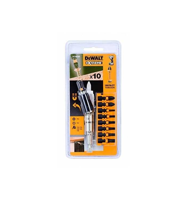 Set de insurubare DeWalt cu 10 accesorii de impact cu cap pivotant [1]