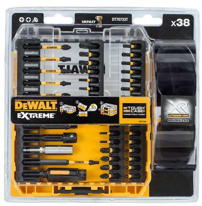 Set de insurubare DeWALT cu 38 accesorii de impact si ochelari de protectie [2]