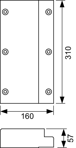 Set 2 buc placi de lemn TECEprofil pentru suportul bratelor de sustinere de siguranta [2]