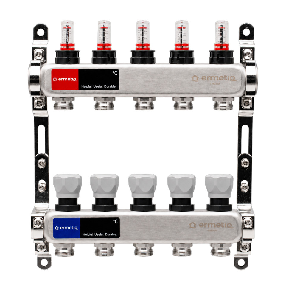 Set distribuitor INOX cu debitmetre Ermetiq 1tol - 5 cai [2]