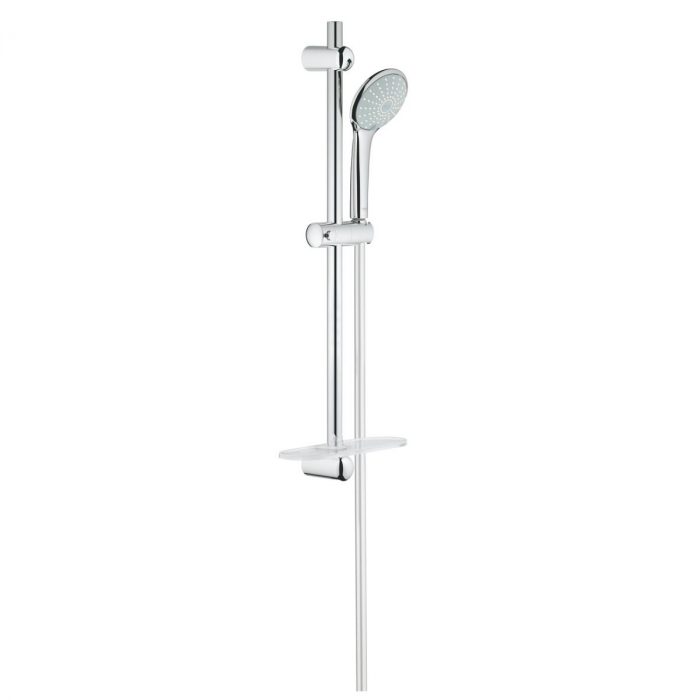 Set dus 2 functii tija ajustabila polita limitator debit anti-calcar crom Grohe Euphoria 110 Duo [1]