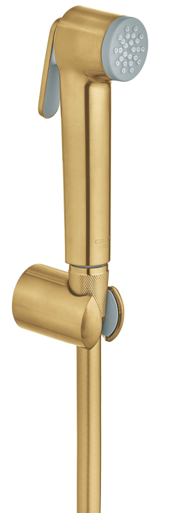 Set dus igienic Grohe New Tempesta-F, suport, furtun 1.25 m, anti-rasucire, anti-calcar, auriu mat [3]