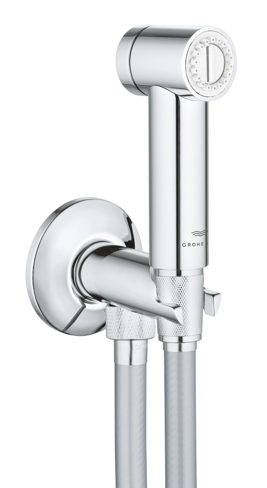 Set dus igienic Grohe Aqua Trigger cu inchidere, cot de iesire cu suport para dus, para dus, sistem anti-calcar, crom [3]