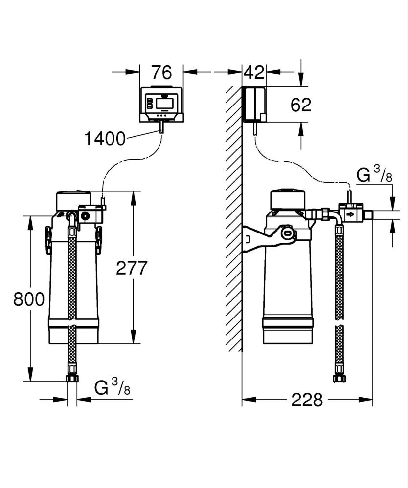 Set filtru Grohe Blue Pure ultrasafem 3000l, counter, cap filtru [2]