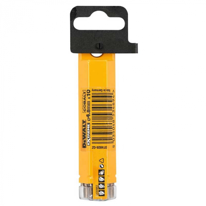 Set 10 burghie DeWALT DT4928 Industrial Cobalt 8% HSS-E Extreme 4.8mmx86mm [3]
