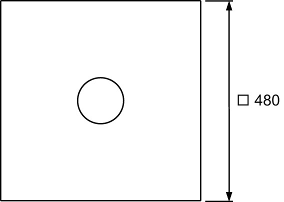 Membrana etansanta si hidroizolanta TECEdrainpointS, 480 x 480 mm [2]