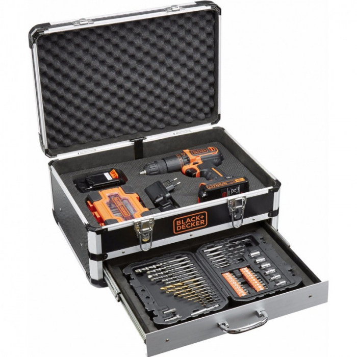 Masina De Insurubat Black+Decker BDC718AS2F 18V 1.5 Ah + Valiza De Depozitare [4]