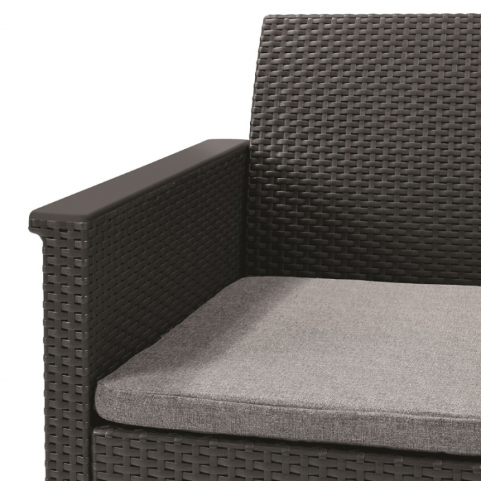 Set mobiler de gradina, 5 locuri, grafit, Keter Emma [5]