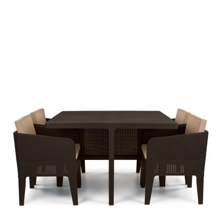 Set mobilier de gradina, maro, 5 piese, Keter Columbia [1]