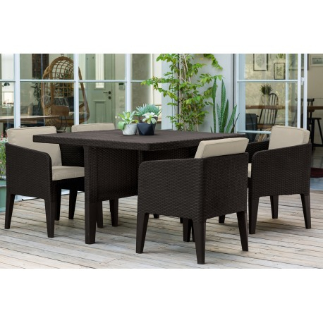 Set mobilier de gradina, maro, 5 piese, Keter Columbia [3]