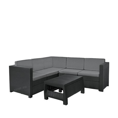 Set mobilier de gradina, grafit, cu masuta de cafea, Keter Provence [4]