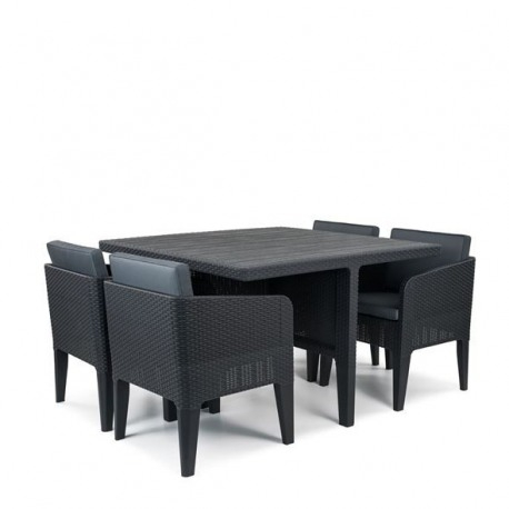 Set mobilier de gradina, grafit, 5 piese, Keter Columbia [1]