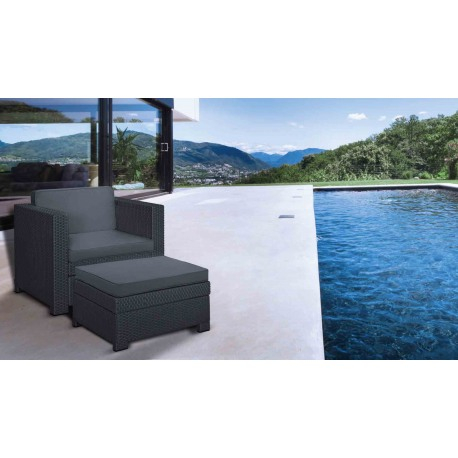 Set mobilier de gradina, grafit, Keter Provence Chillout [3]