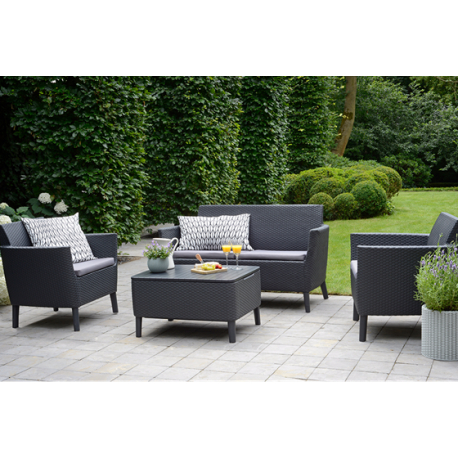 Set mobilier pentru gradina, grafit, Keter Salemo [2]