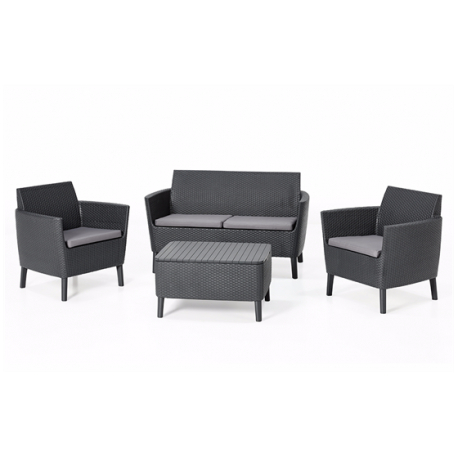 Set mobilier pentru gradina, grafit, Keter Salemo [1]