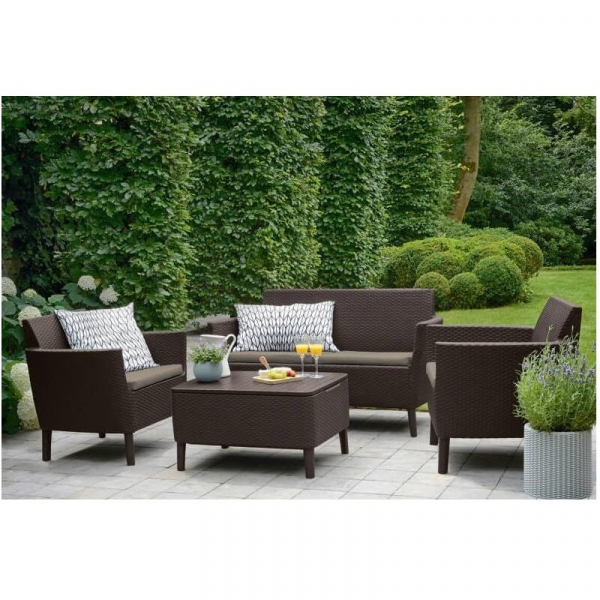 Set mobilier pentru gradina, maro, Keter Salemo [2]