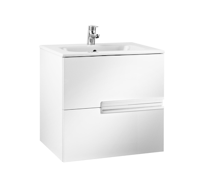 Set mobilier de baie alb, dulap + lavoar, 60 x 46 x 56.5 cm., Roca Unik Victoria-N [2]