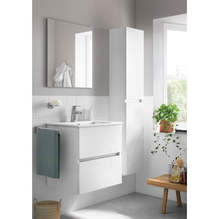 Set mobilier de baie alb, dulap + lavoar, 65 x 43 x 55 cm., Roca Unik Cube [2]