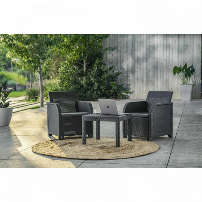 Set mobilier de gradina, grafit, Keter Rosalie [1]