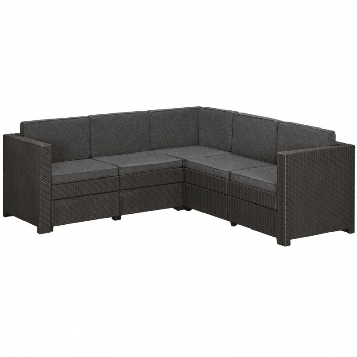 Set mobilier de gradina, fara masa, grafit, Keter California [2]
