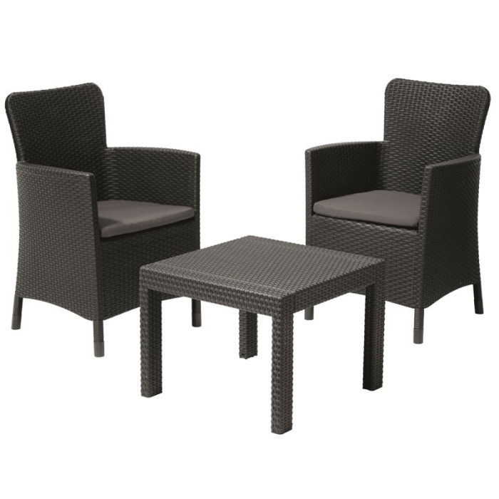 Set mobilier de gradina, grafit, Keter Salvador [2]