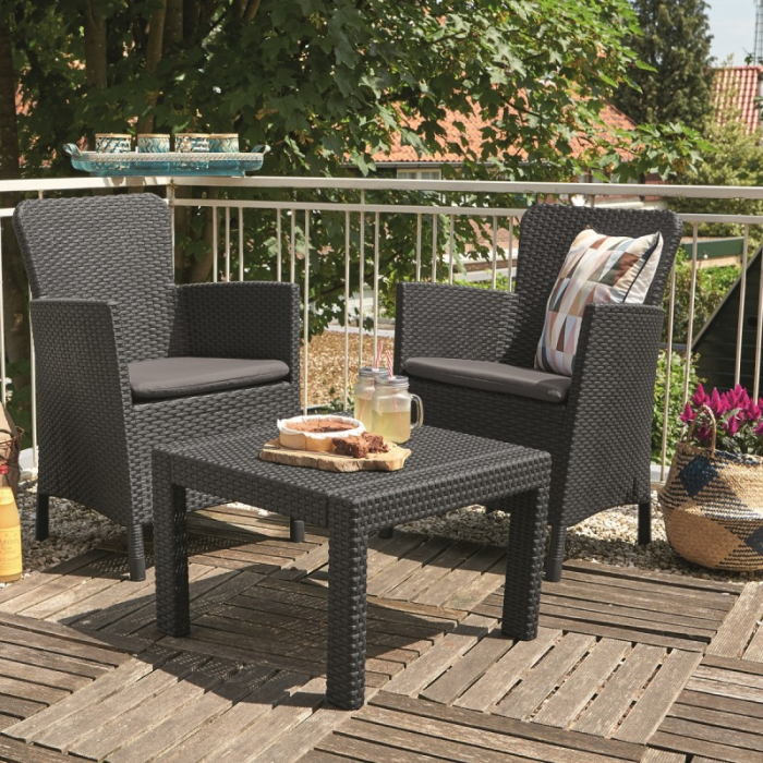 Set mobilier de gradina, grafit, Keter Salvador [3]