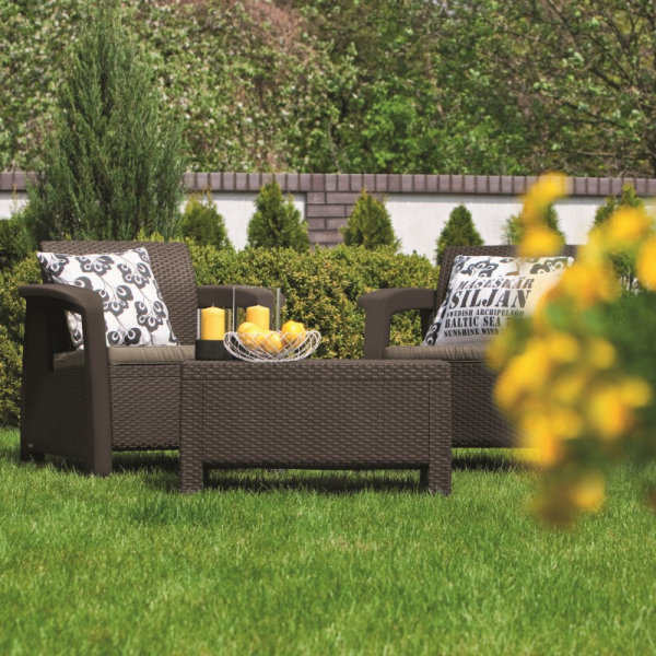 Set mobilier de gradina, maro, Keter Corfu Weekend [4]