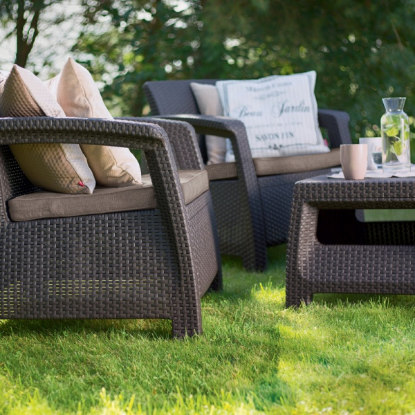 Set mobilier de gradina, maro, Keter Corfu Weekend [2]
