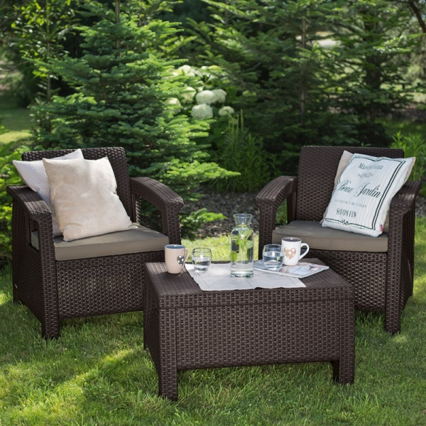 Set mobilier de gradina, maro, Keter Corfu Weekend [3]