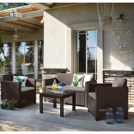 Set mobilier de gradina, maro, Keter Alabama [2]