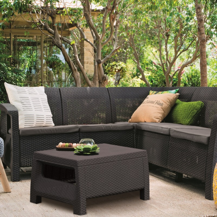 Set mobilier de gradina, grafit, Keter Corfu Relax II [2]