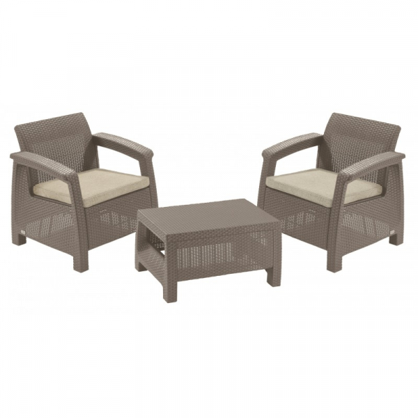Set mobilier de gradina, cappucino, Keter Corfu Weekend [3]