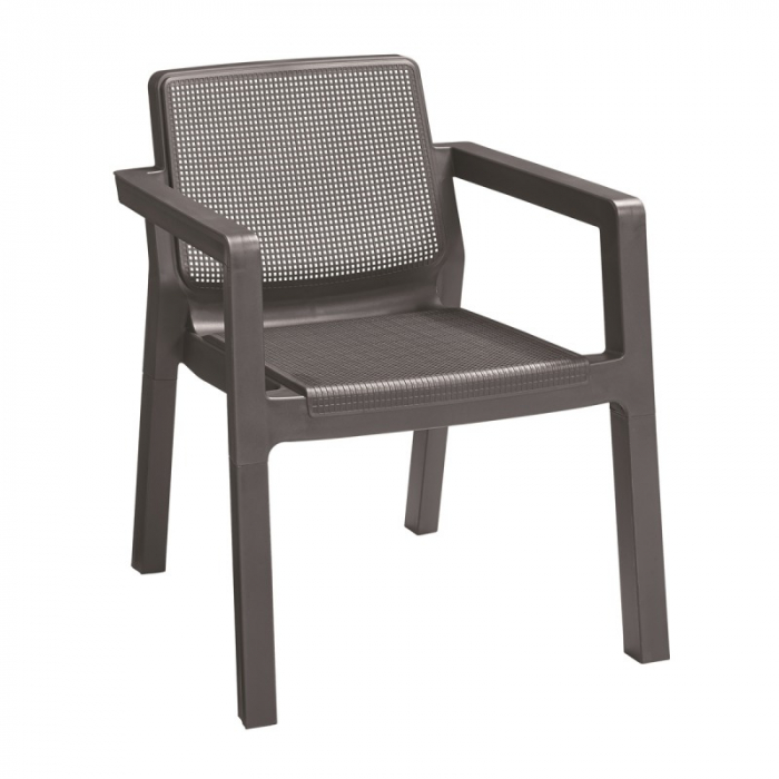 Set mobilier de gradina, grafit, fara perne, Keter Emily [3]