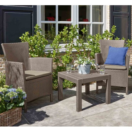 Set mobilier de gradina, cappucino, Keter Rosario [2]