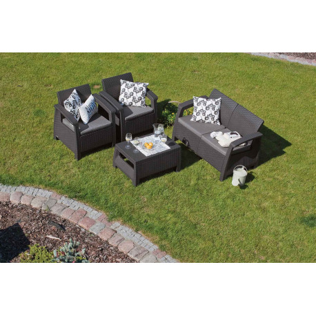 Set mobilier de gradina, grafit, Keter Corfu [2]