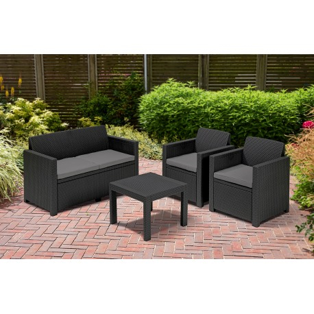 Set mobilier de gradina, grafit, Keter Alabama [2]