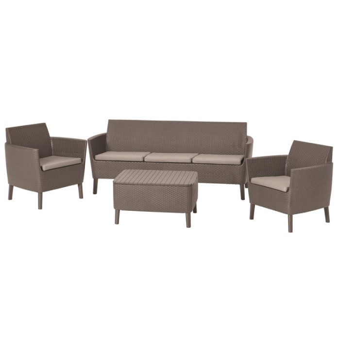 Set mobilier pentru gradina, cappuccino, Keter Salemo [4]