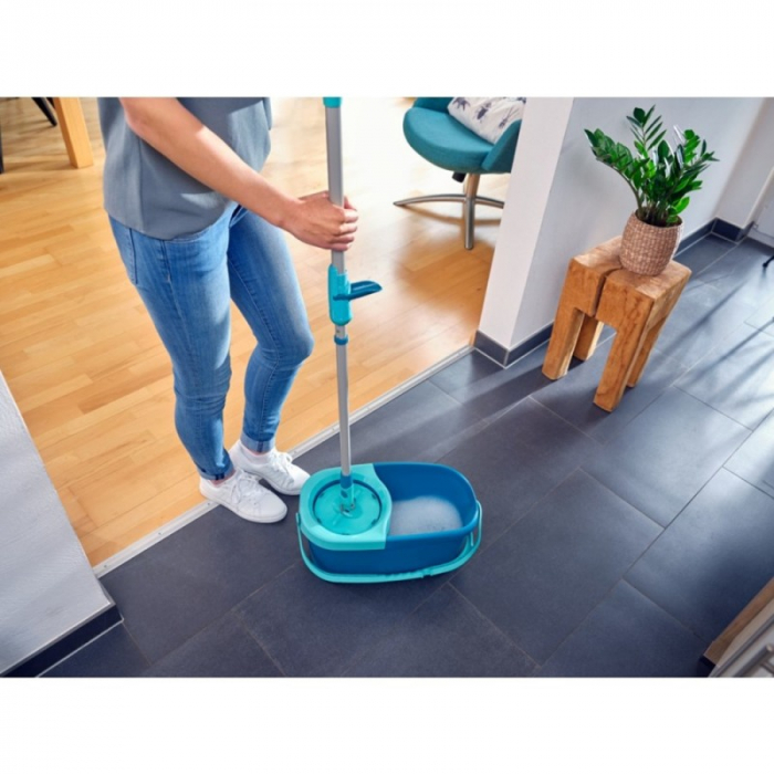 Set curatenie mop rotativ rotund Leifheit Clean Twist Ergo [10]