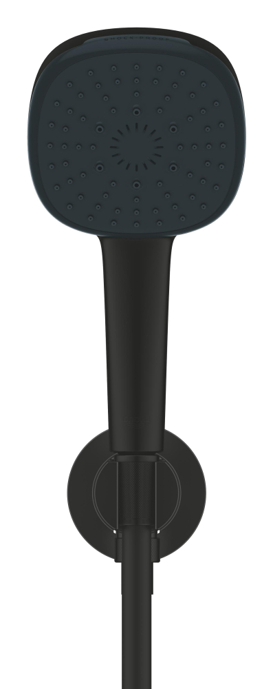 Set para de dus Grohe Tempesta Cube 110 II 9, 5 l, cot iesire cu suport, furtun de dus, 3 jeturi, negru [4]