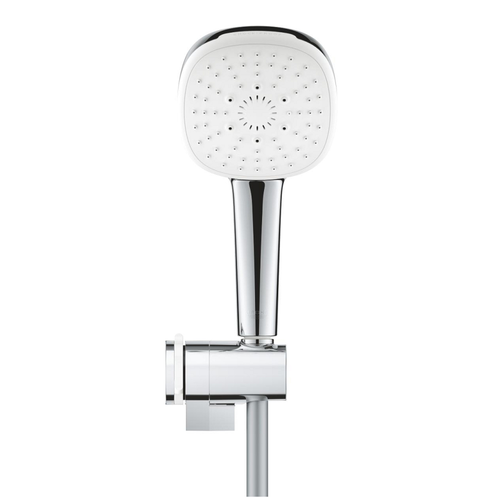 Set para de dus Grohe Tempesta Cube 110, cot iesire cu suport, 3 jeturi, crom [2]