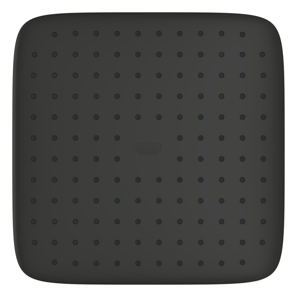 Set sistem de dus Grohe Precision Cube, incastrat, termostat, diverter, dus patrat, 1 jet, corp instalare inclus, negru [6]