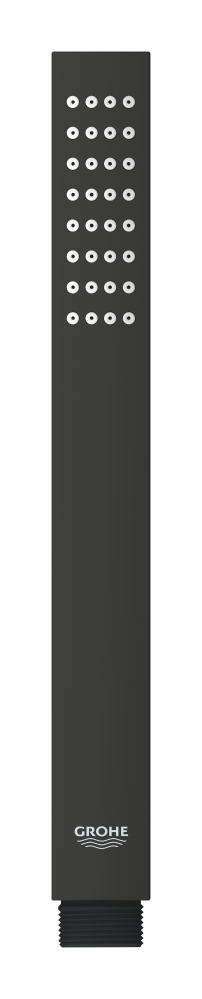 Set sistem de dus Grohe Rainshower Cube sq conc 2 functii shw sistem 310, montare pe perete, incastrat, termostat, diverter, 1 functie, corp instalare inclus, negru mat [2]