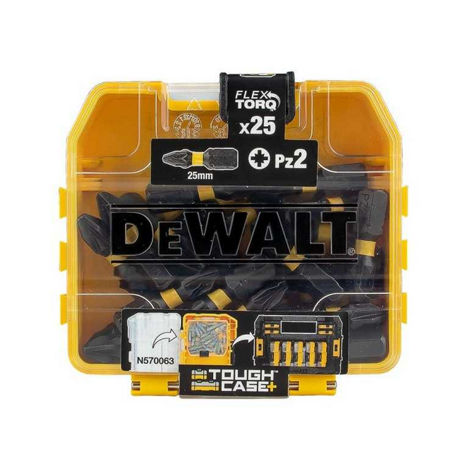 Set Tic Tac 25x PZ2 25mm de impact Flextorq DeWalt [2]