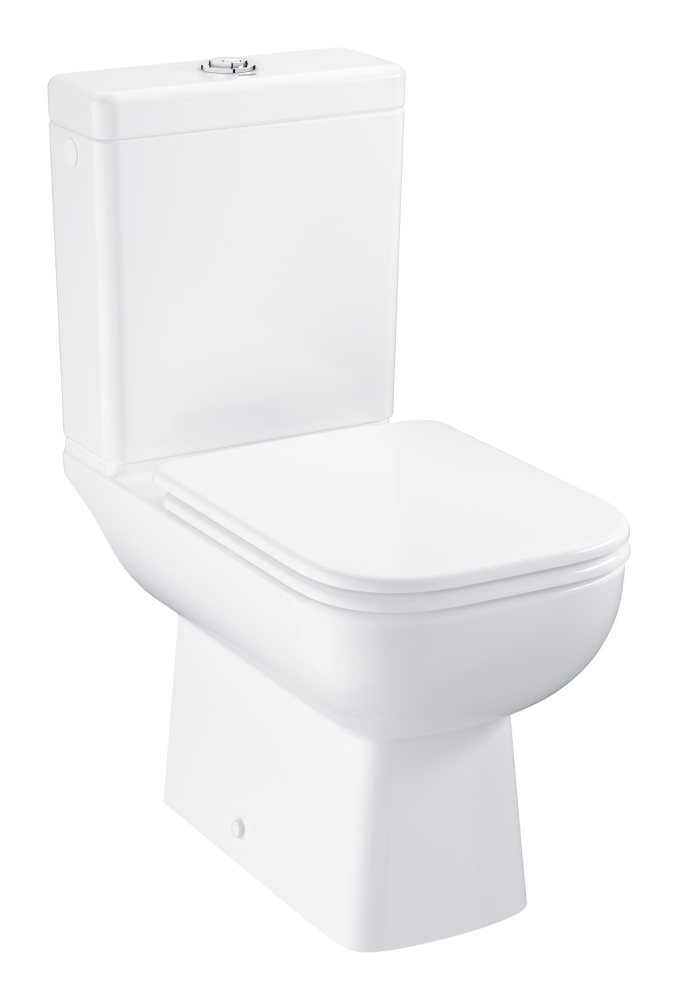 Set vas WC Grohe StartEdge, pe podea, evacuare orizontala, rimless, softclose, alb [4]