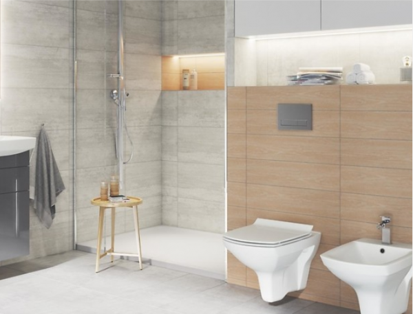 Set WC, Carina CleanOn vas + rezervor 3/5 l + capac duroplast Soft-close, Cersanit Carina [4]