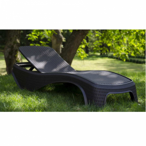 Sezlong maro, imitatie de ratan, Keter Atlantic [4]